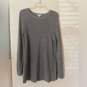 Jjill gray tunic knitted sweater